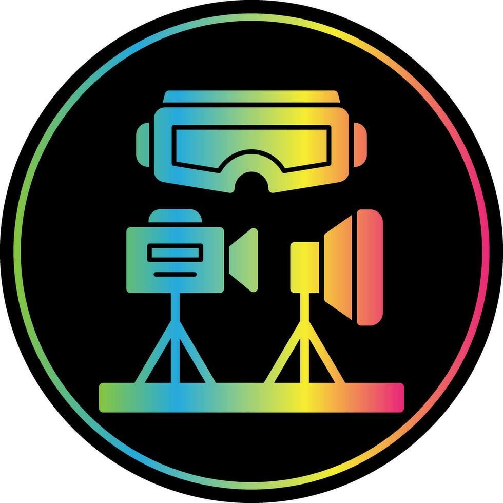 VR Design Studio Vector Icon Design