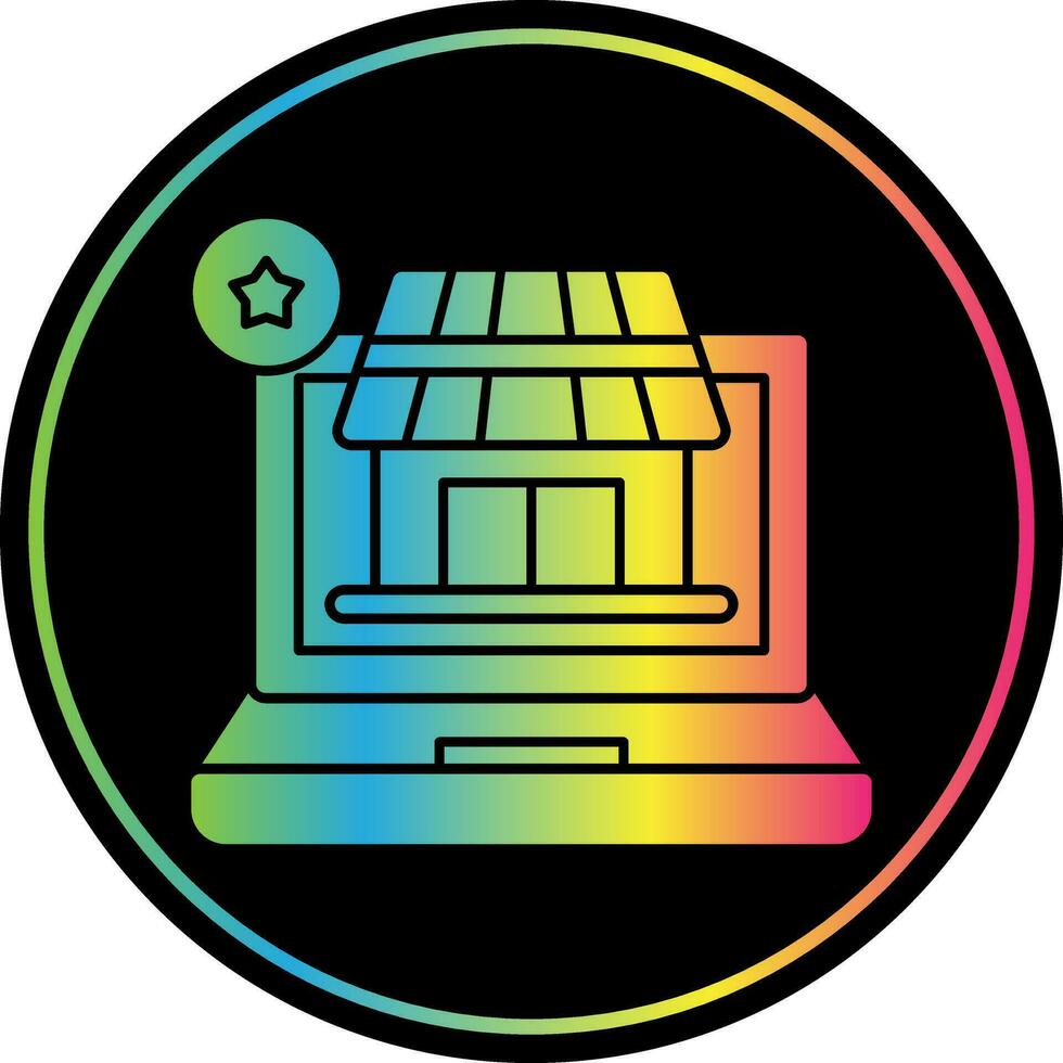 AR Retail Experience Vector Icon Design