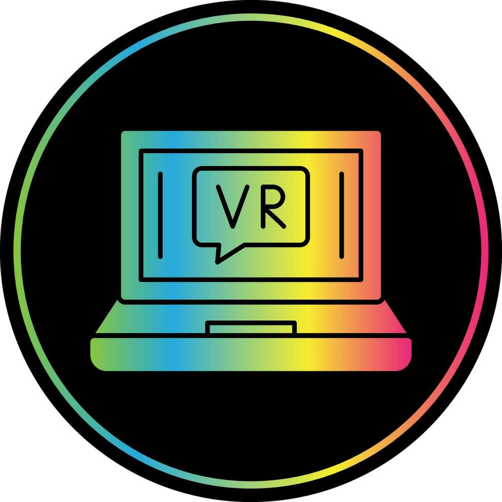 VR Chat Bubble Vector Icon Design