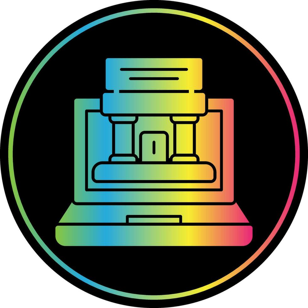 Augmented Museum Vector Icon Design