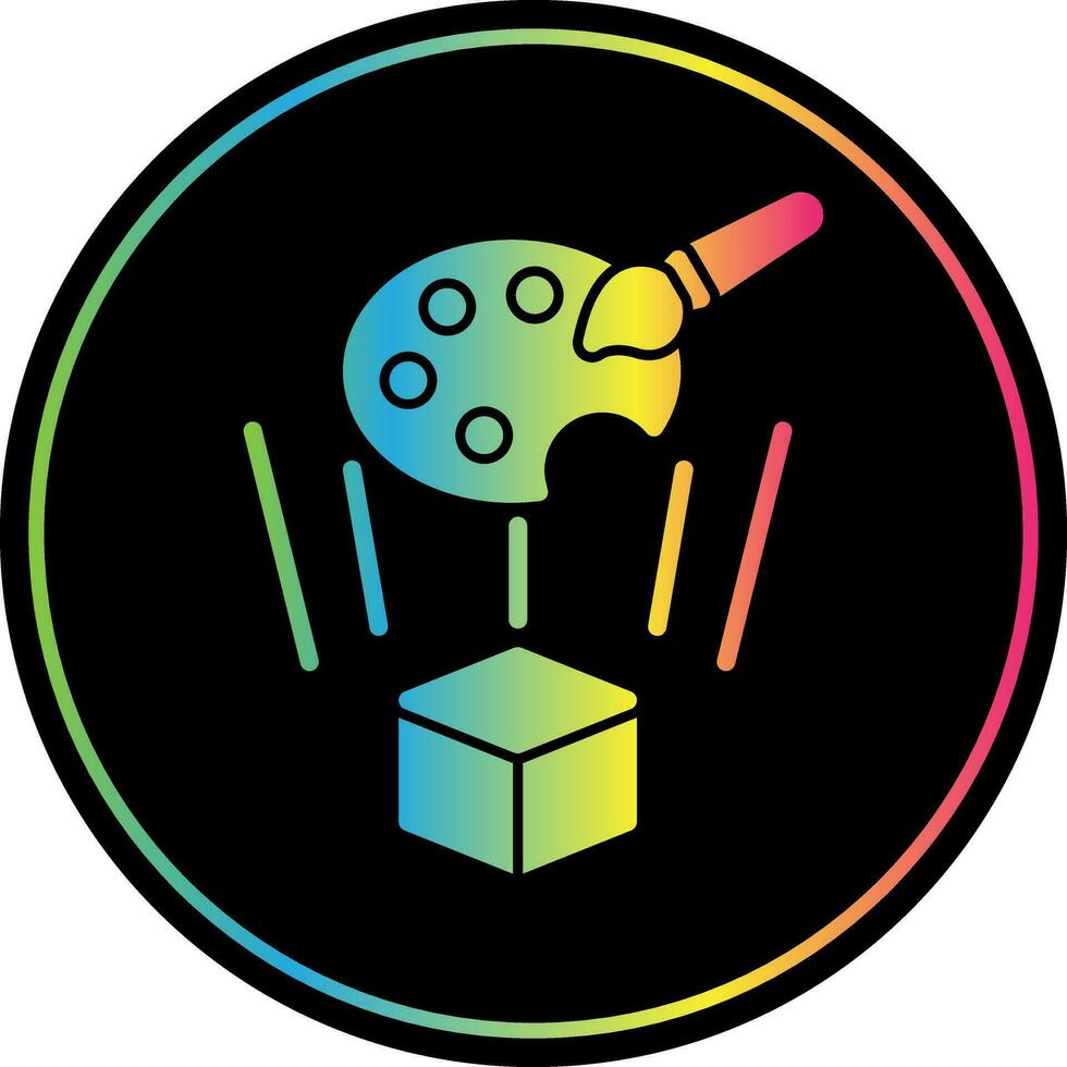 Holo-Painting Vector Icon Design