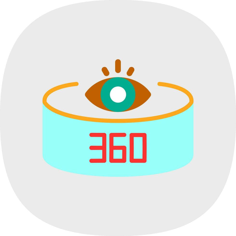 360-Degree View Vector Icon Design