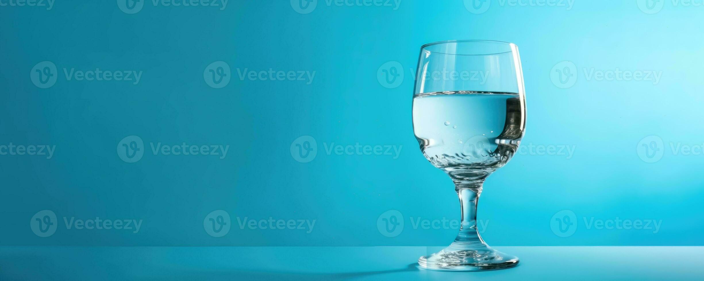 sencillez en un vaso - transparente agua - generativo ai foto