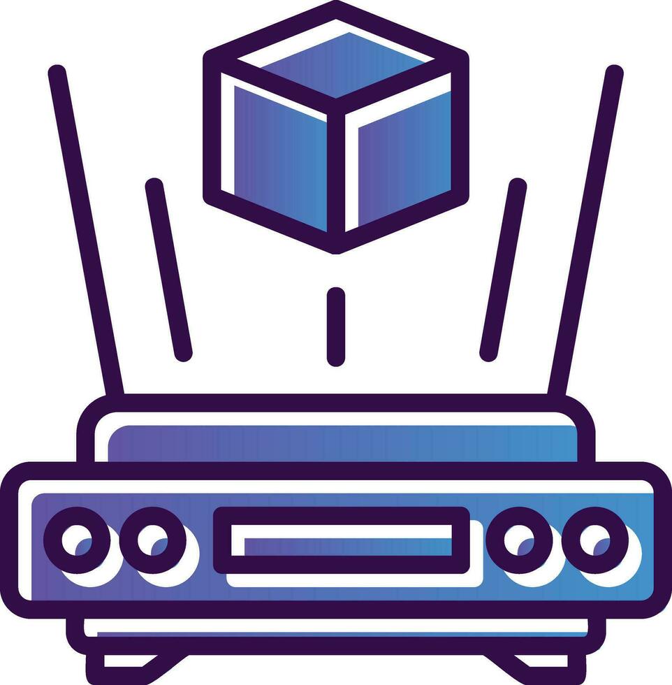 Interactive Hologram Vector Icon Design