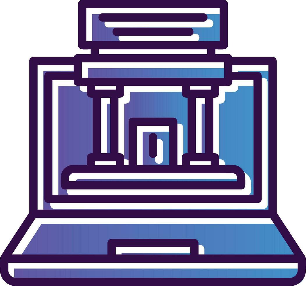 Augmented Museum Vector Icon Design