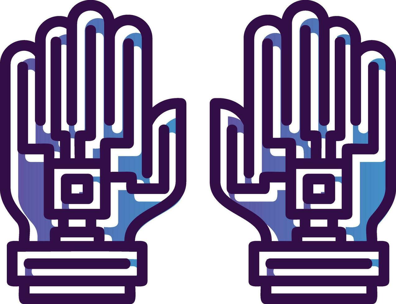 Data Glove Vector Icon Design