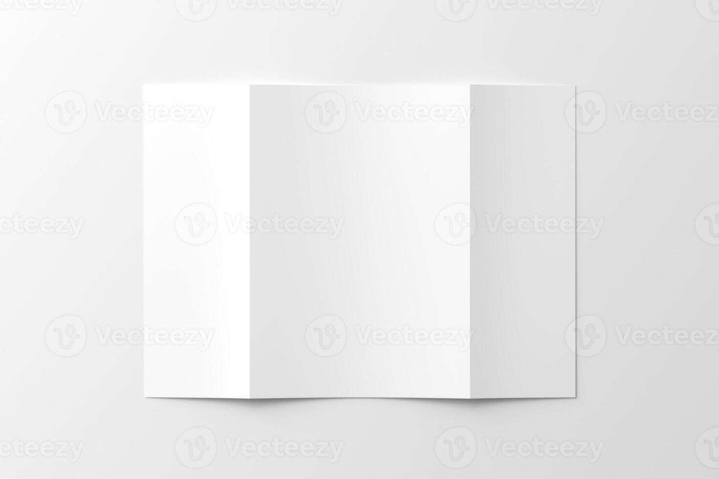 a4 desplegable folleto 3d representación blanco blanco Bosquejo foto