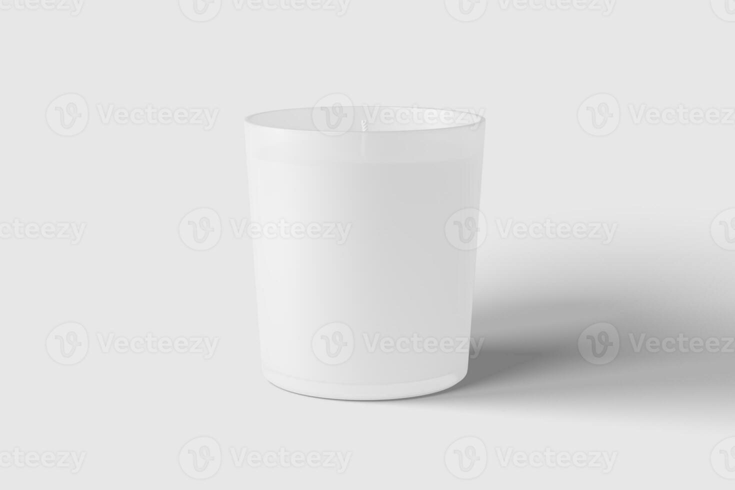 vela vaso embalaje 3d representación blanco blanco Bosquejo foto