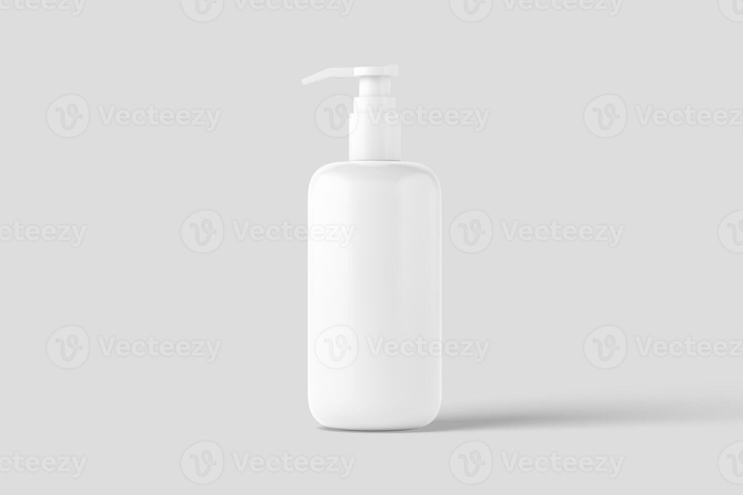 Cosmetics Packaging Bottle Jar 3D Rendering White Blank Mockup photo