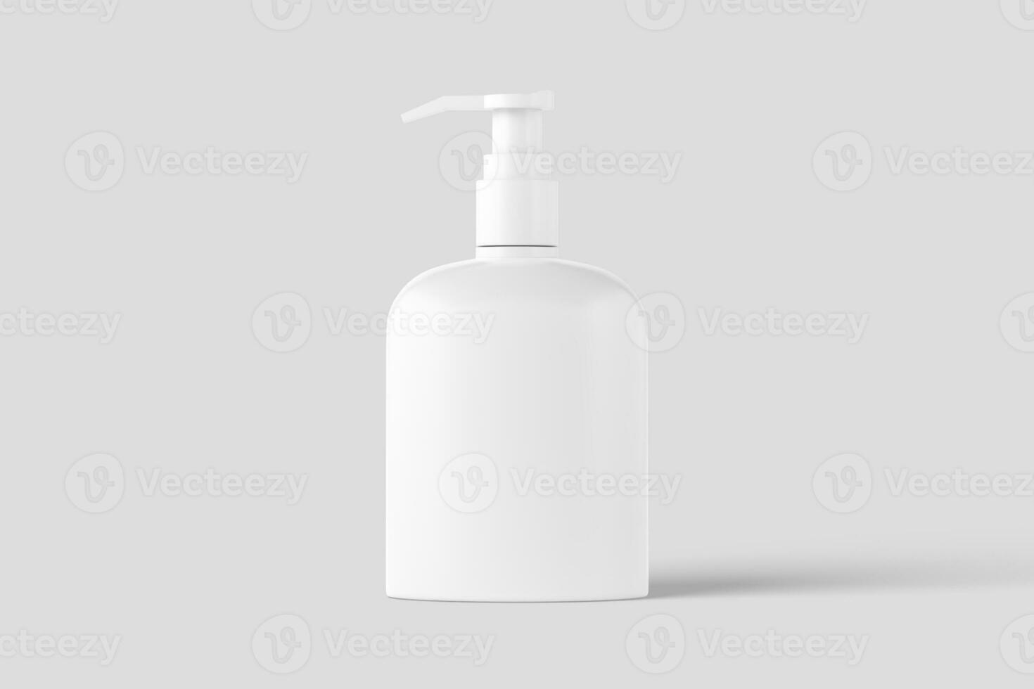 Cosmetics Packaging Bottle Jar 3D Rendering White Blank Mockup photo