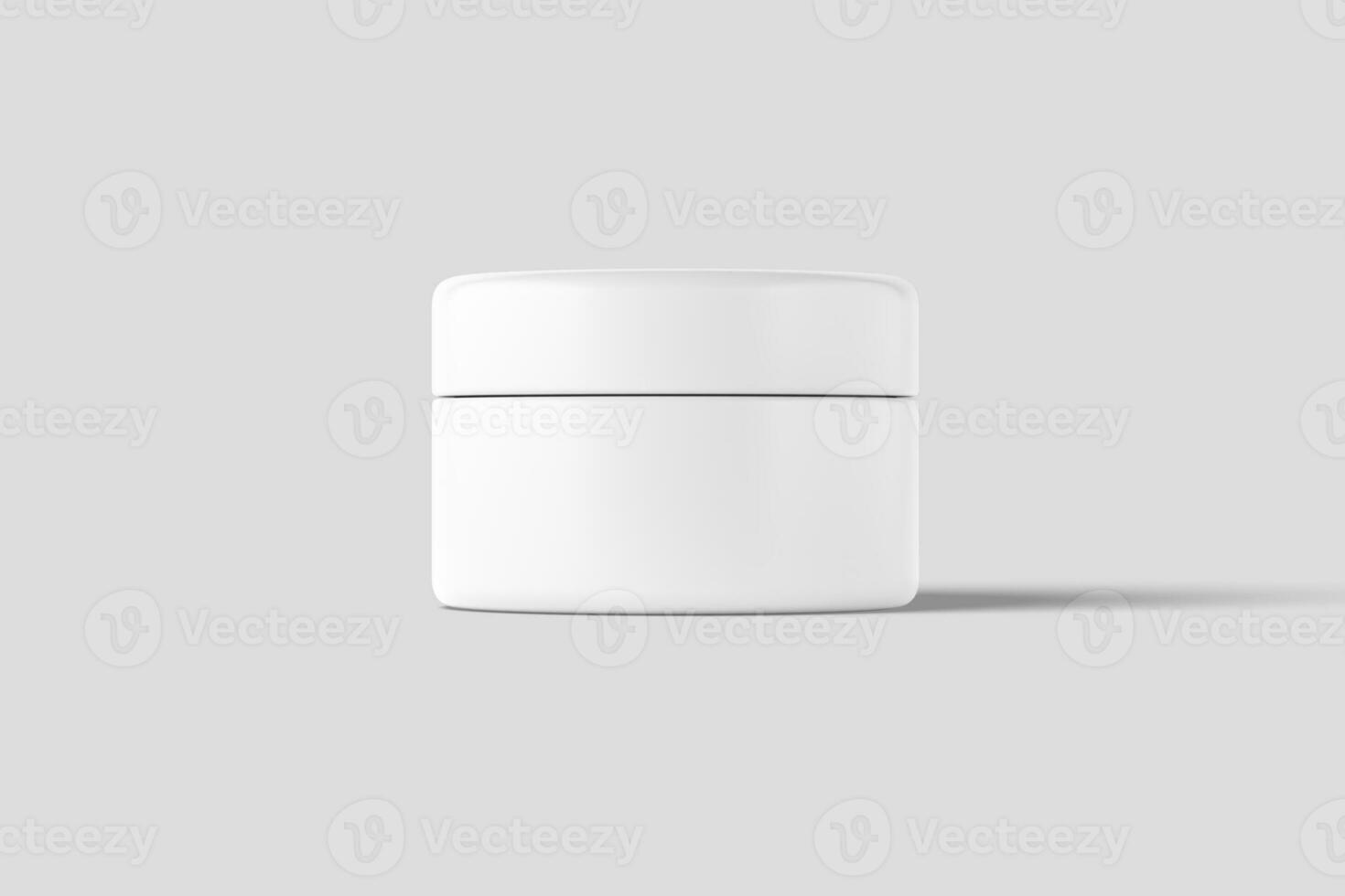 Cosmetics Packaging Bottle Jar 3D Rendering White Blank Mockup photo