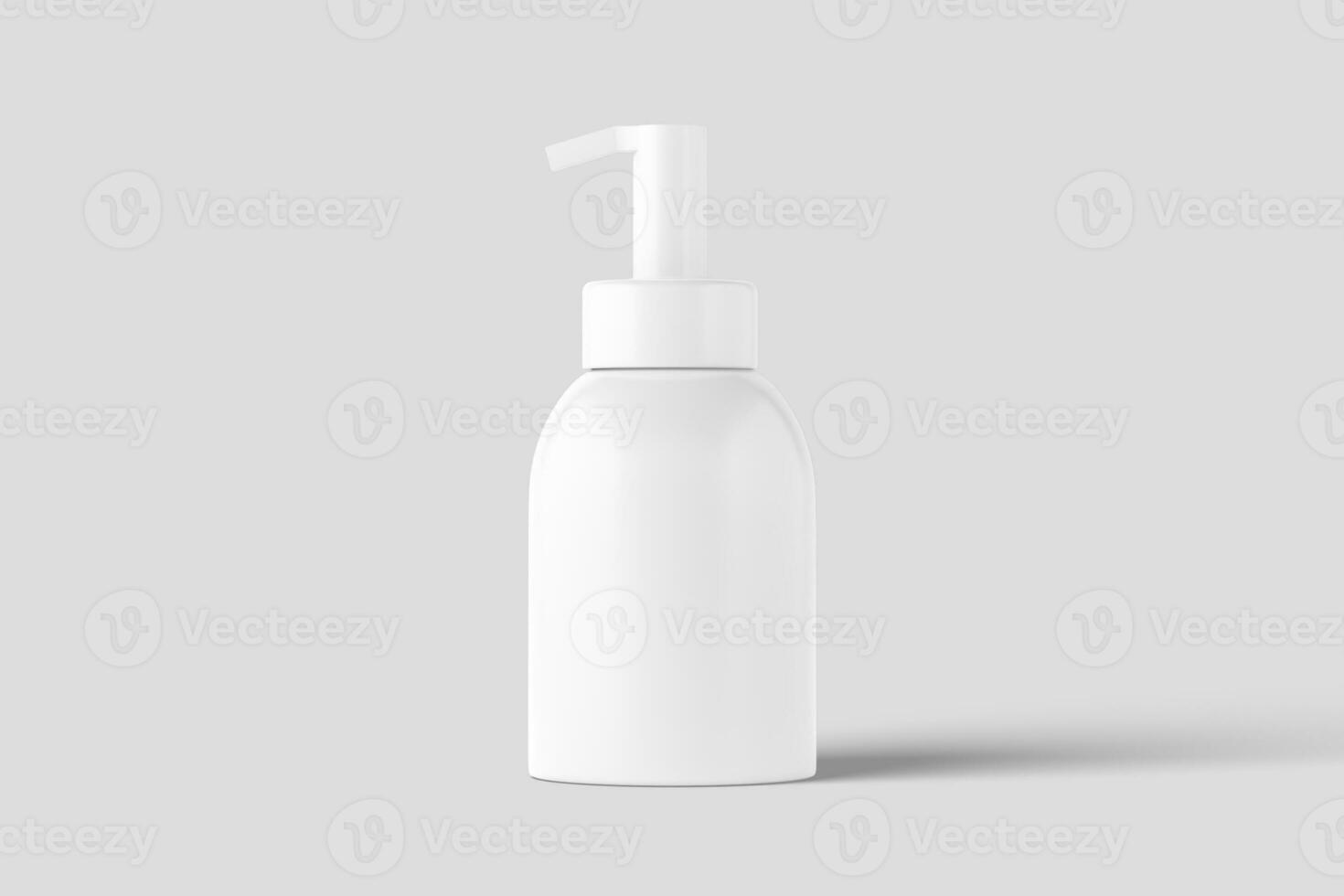 Cosmetics Packaging Bottle Jar 3D Rendering White Blank Mockup photo