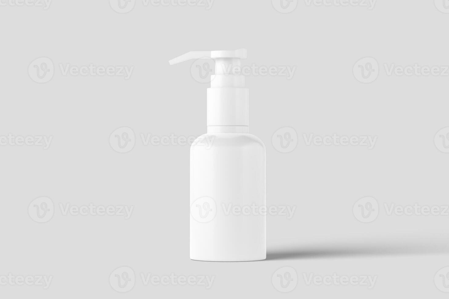 Cosmetics Packaging Bottle Jar 3D Rendering White Blank Mockup photo