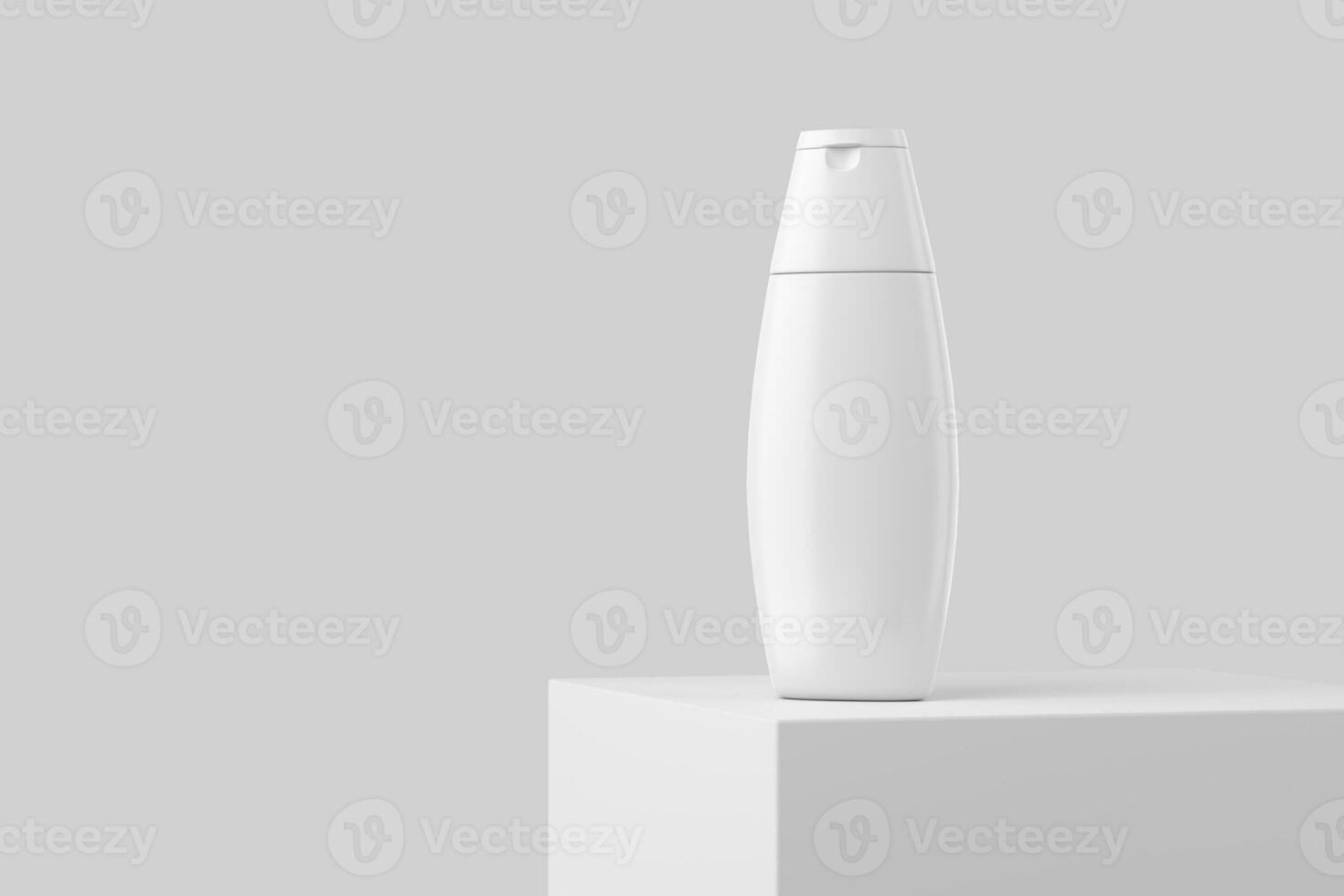 Cosmetics Bottle Jar Packaging 3D Rendering White Blank Mockup photo