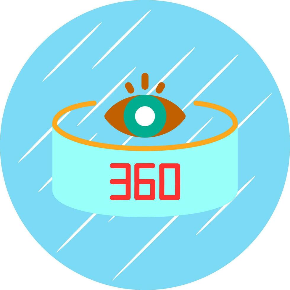 360-Degree View Vector Icon Design