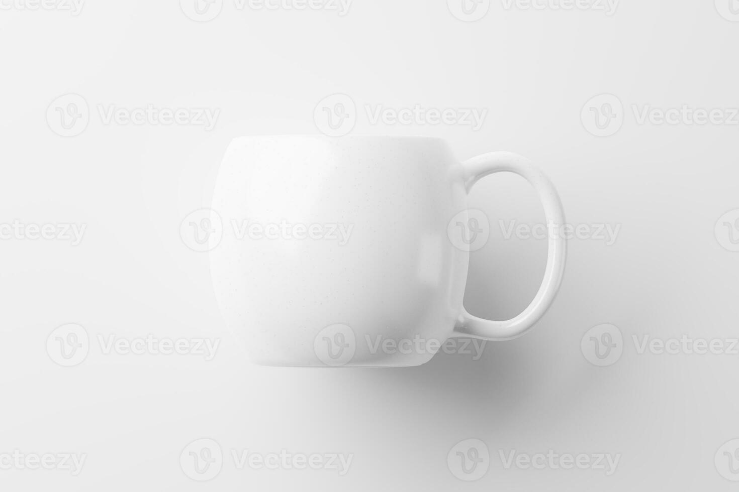 Ceramic Mug Cup For Coffee Tea White Blank 3D Rendering Mockup photo