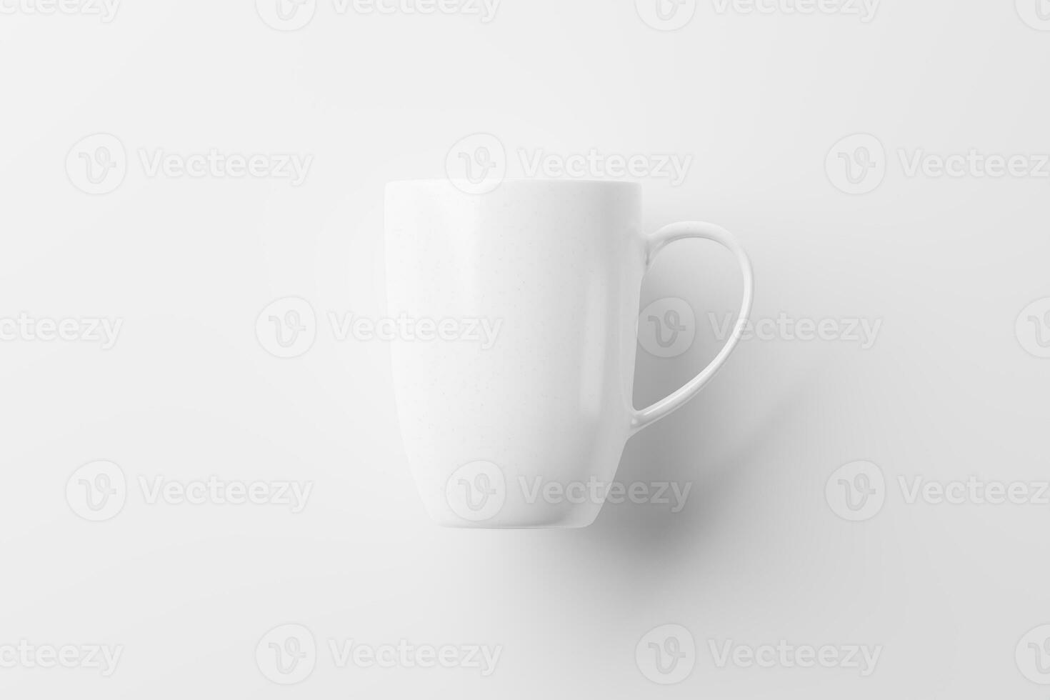 cerámico jarra taza para café té blanco blanco 3d representación Bosquejo foto