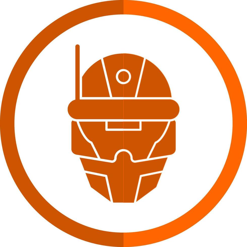 ciberespacio casco vector icono diseño