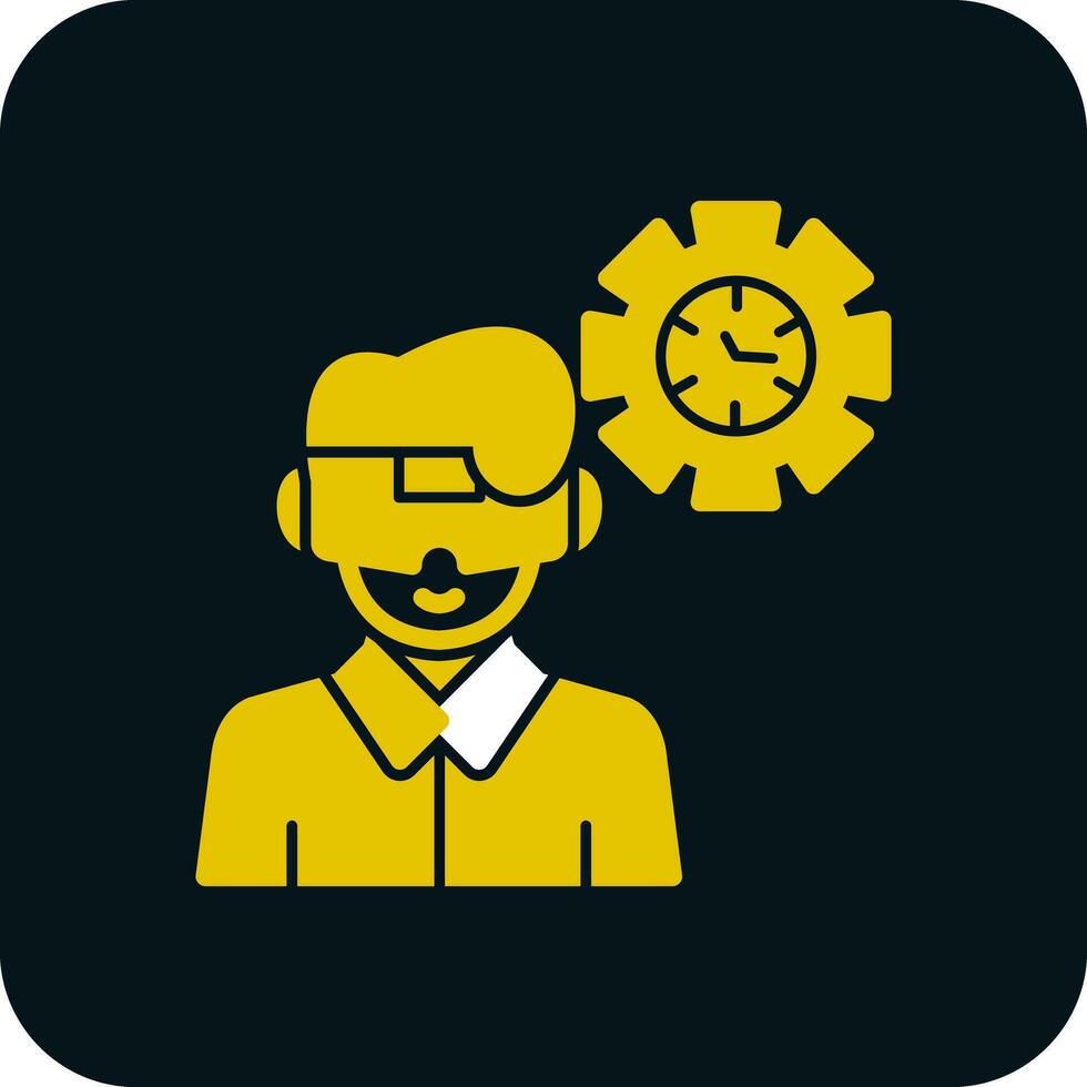 VR Historical Reenactment Vector Icon Design