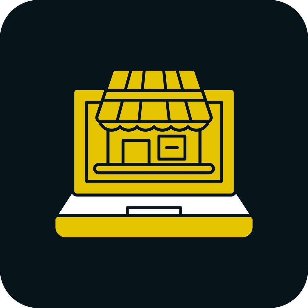 Virtual Marketplace Vector Icon Design
