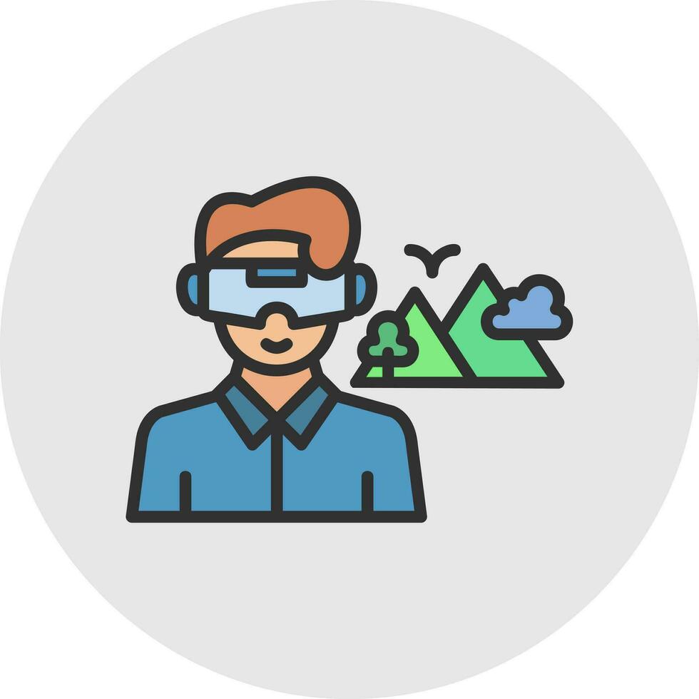 Simulated Adventures Vector Icon Design