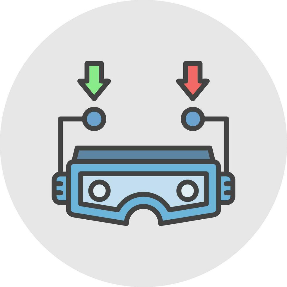 Multi-Sensory VR Vector Icon Design