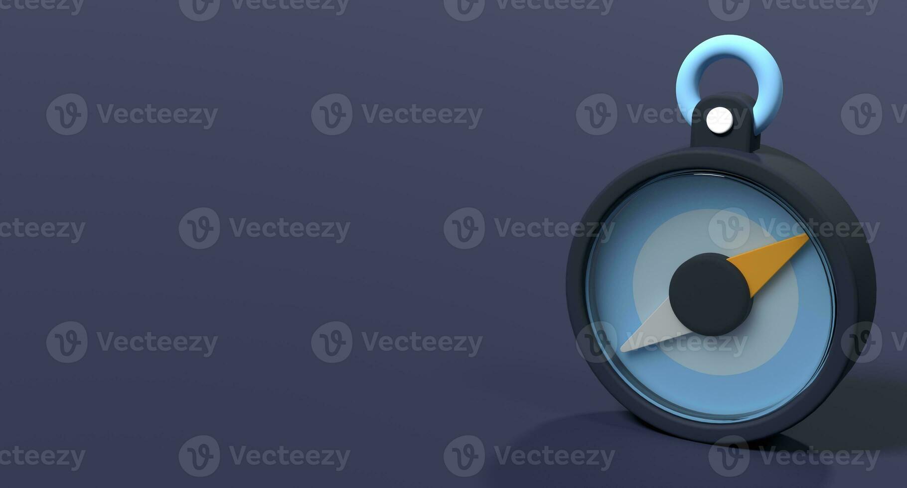 Compass 3d render icon. Navigation compass icon. 3d render illustration photo