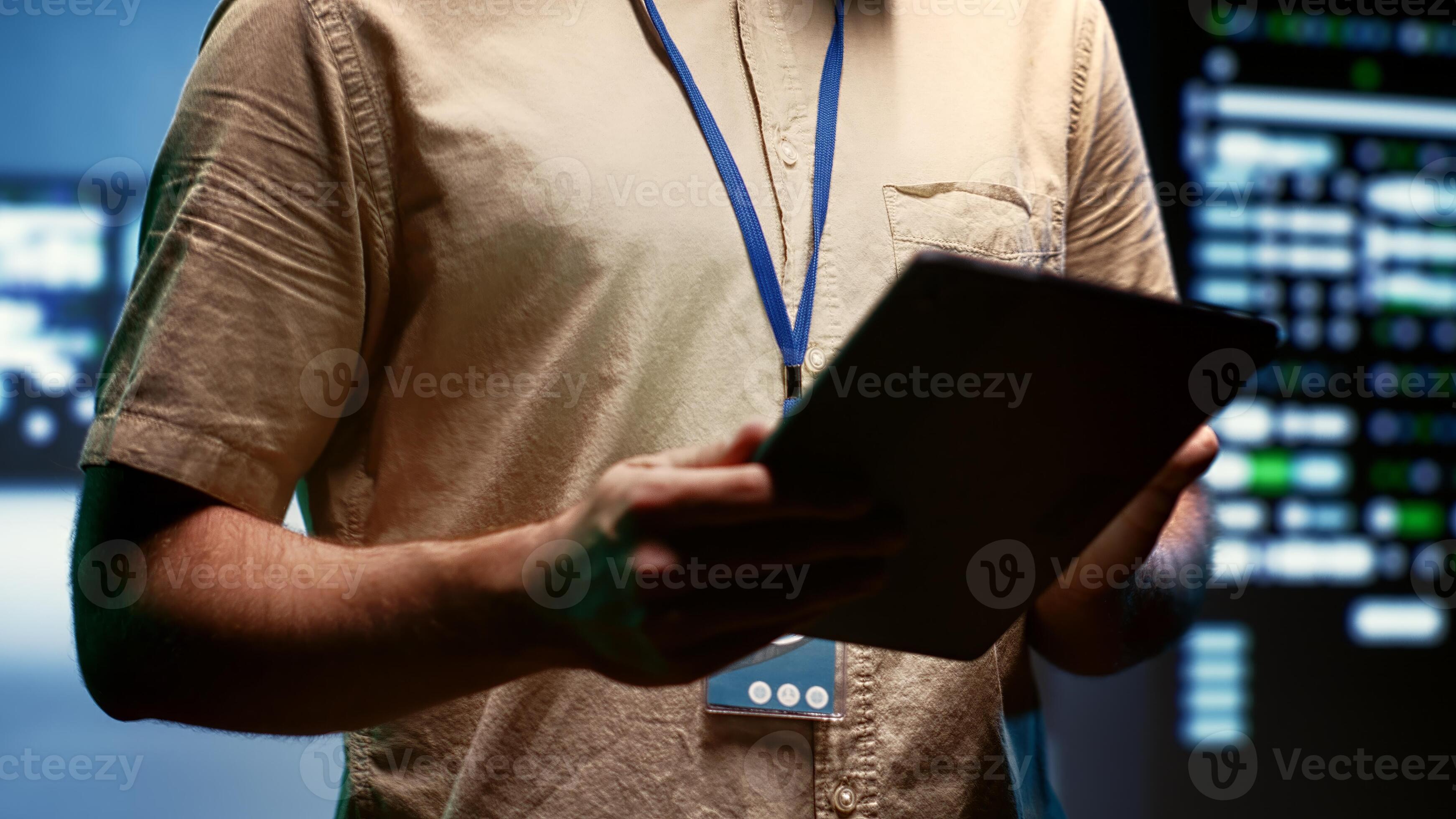 Engineer doing annual maintenance, helping extend data center hardware