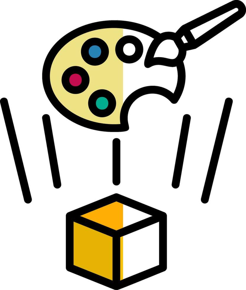 Holo-Painting Vector Icon Design
