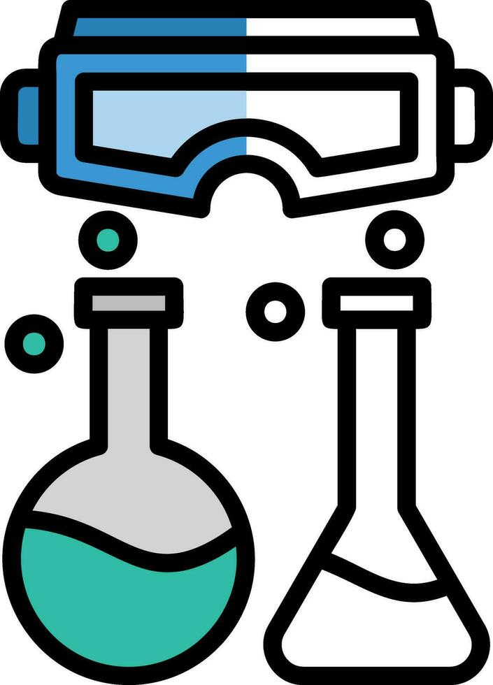Virtual Reality Lab Vector Icon Design
