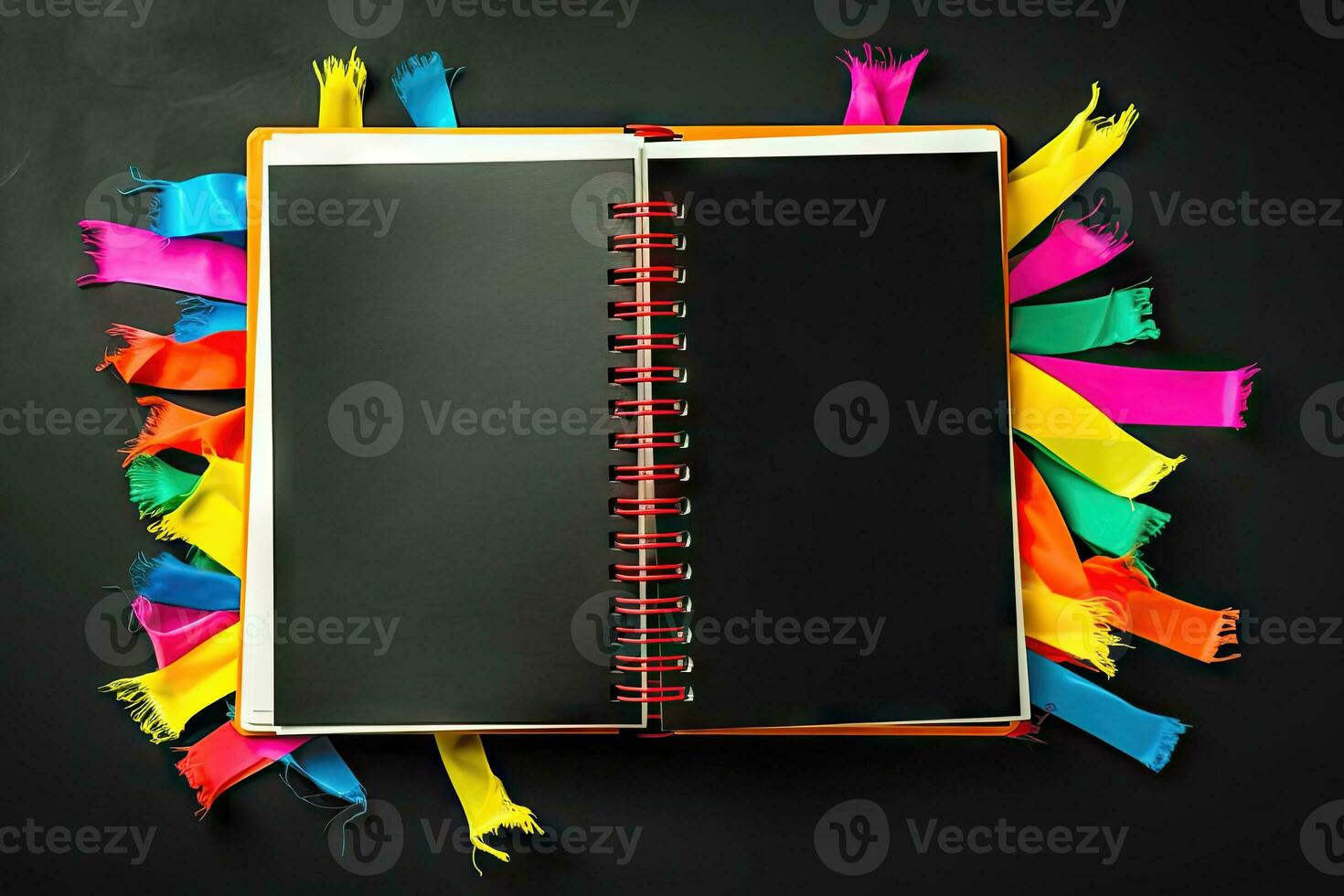 Latin American Fiesta - Festive Notebook Background - Generative AI photo