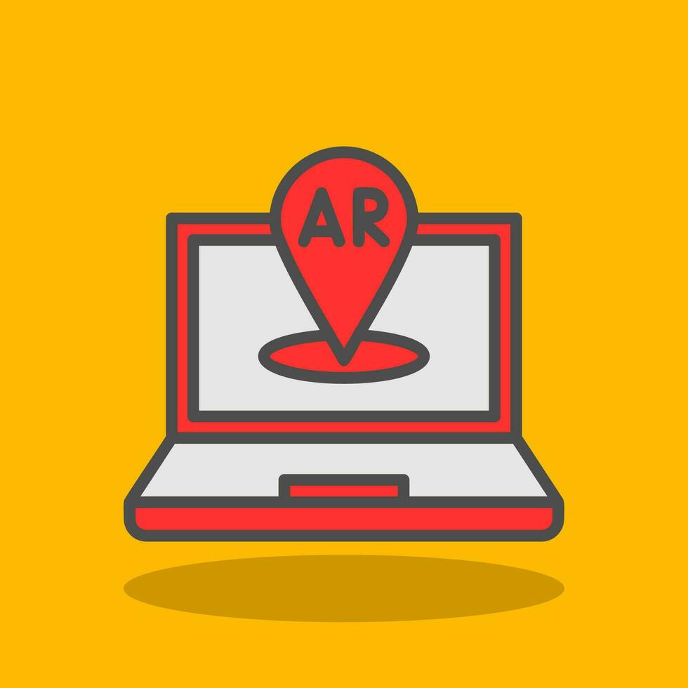 AR Navigation Vector Icon Design
