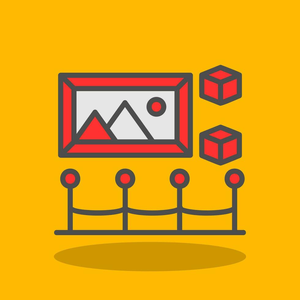 Holo-Exhibition Vector Icon Design