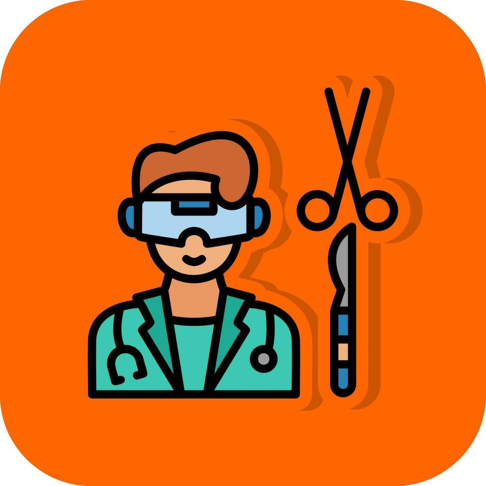 virtual realidad cirugía vector icono diseño