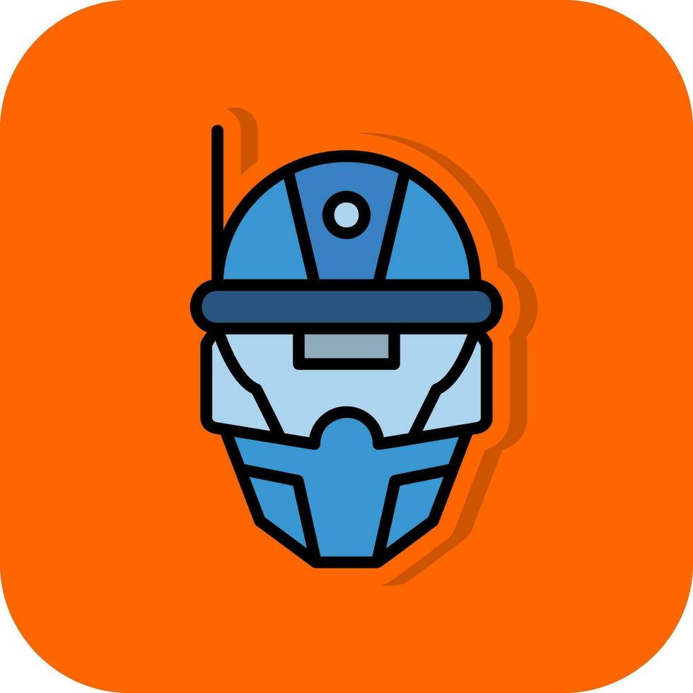 ciberespacio casco vector icono diseño