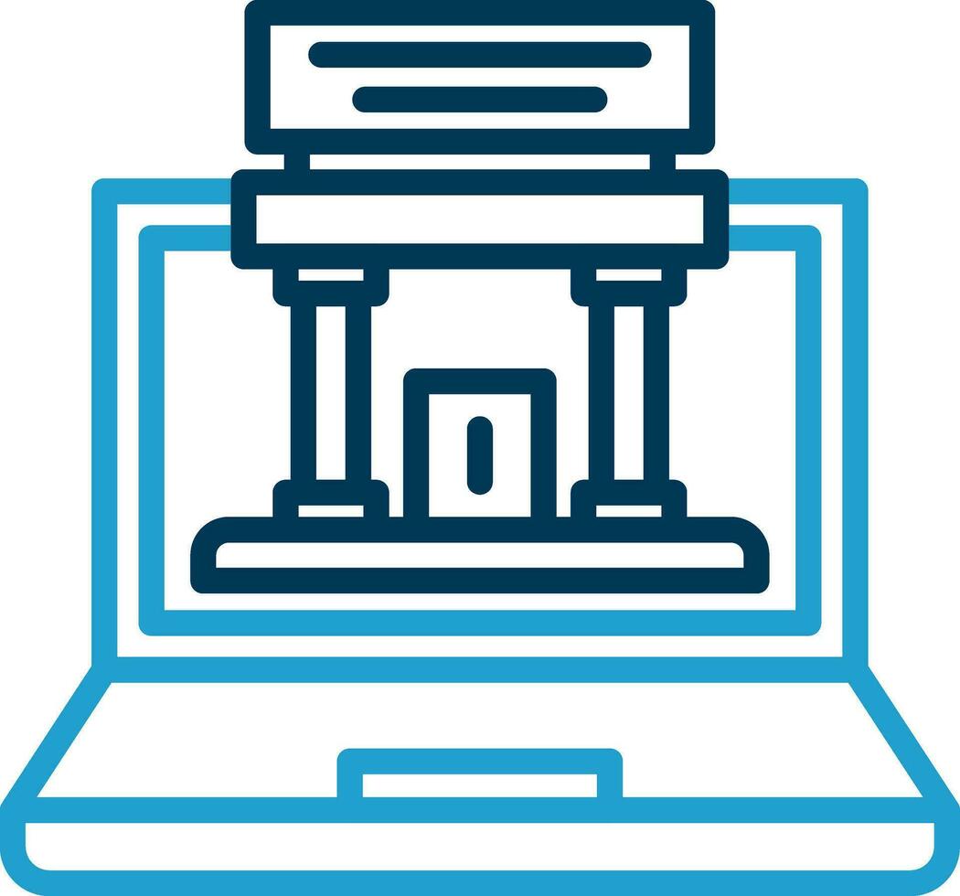 Augmented Museum Vector Icon Design
