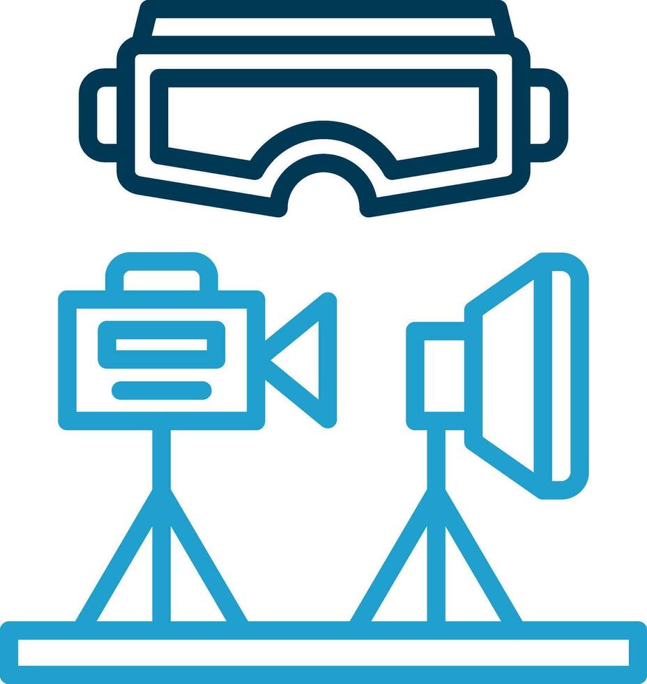 VR Design Studio Vector Icon Design