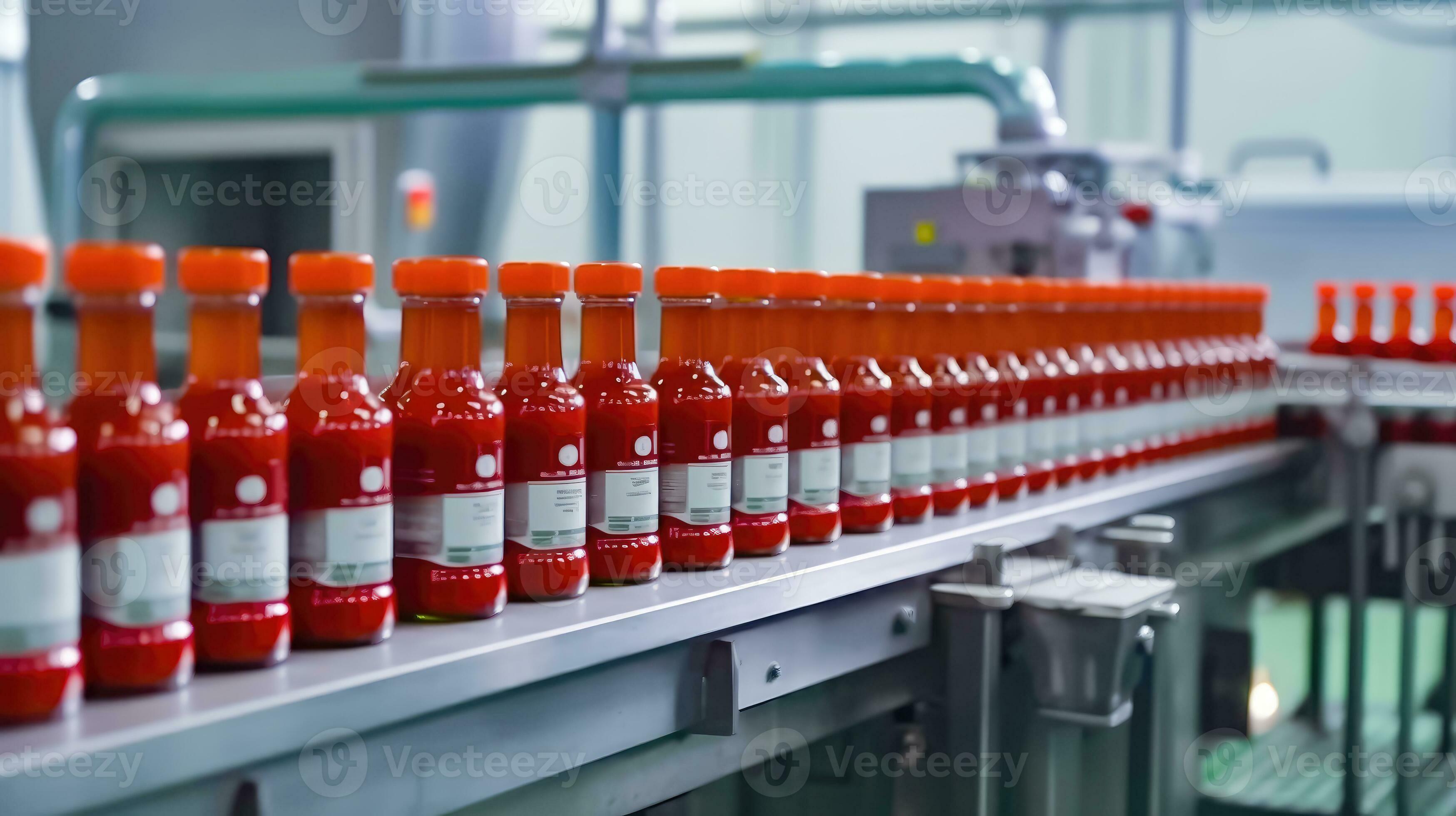 Food Processing Plant Tomato Juice Production Generative AI