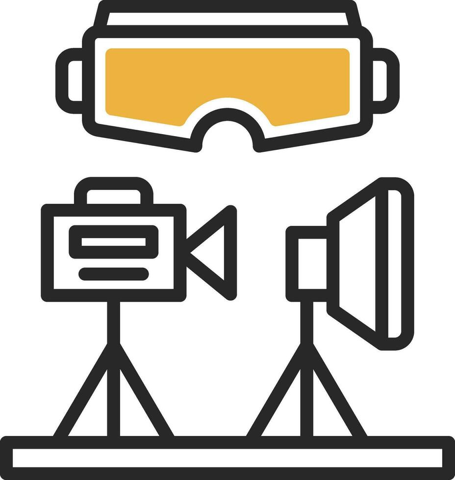VR Design Studio Vector Icon Design