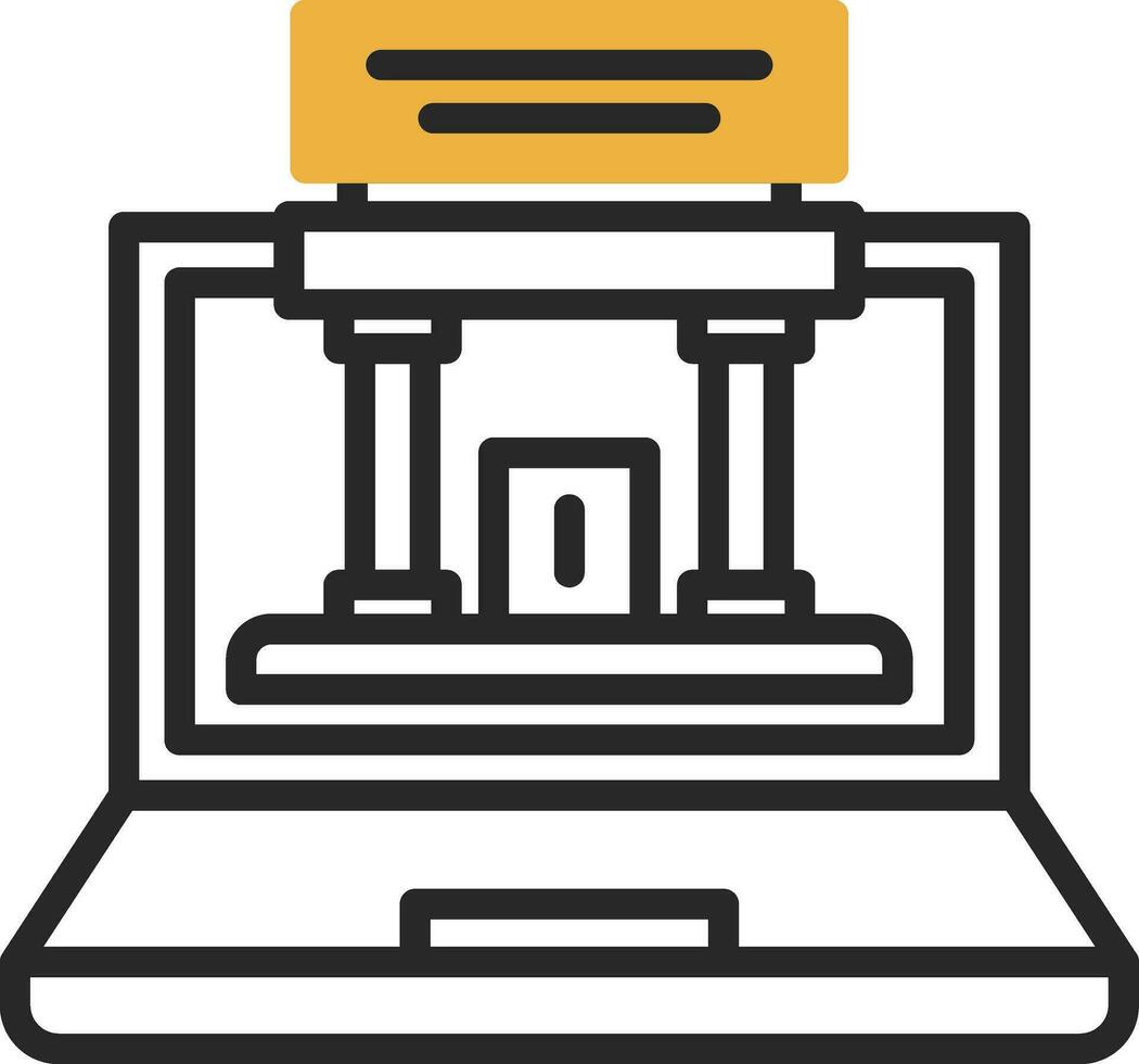 Augmented Museum Vector Icon Design