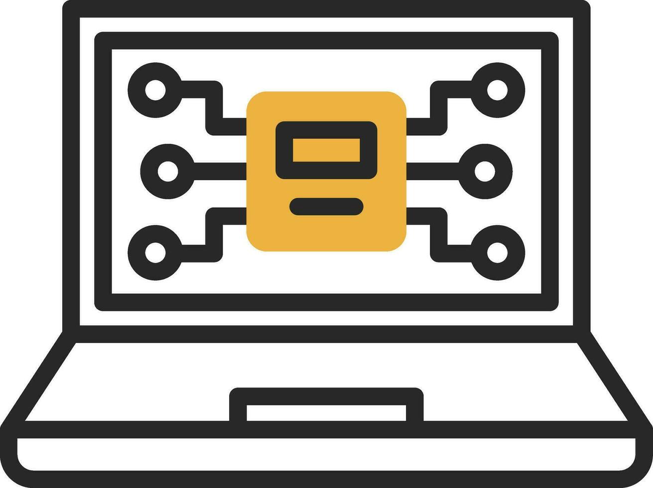 AI-Driven Mysteries Vector Icon Design