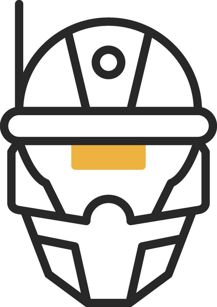 Cyberspace Helmet Vector Icon Design