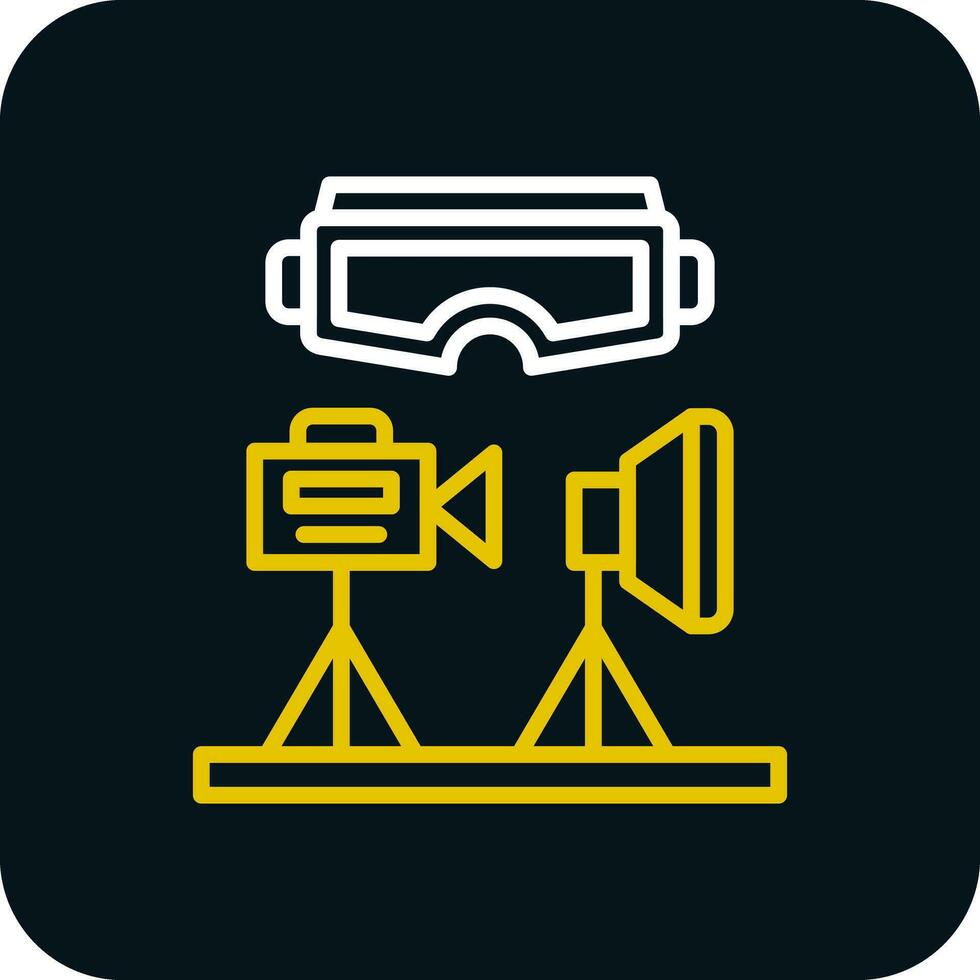 VR Design Studio Vector Icon Design