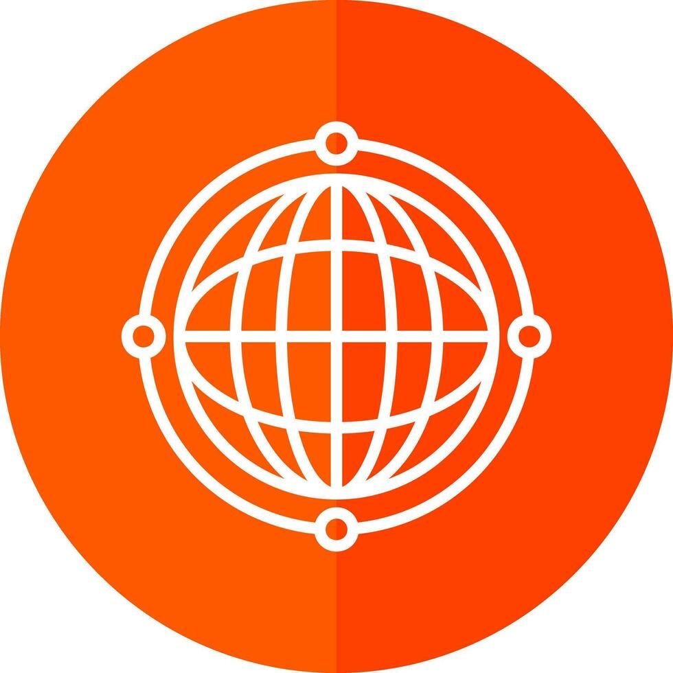Virtual World Globe Vector Icon Design