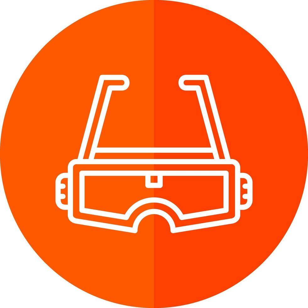 Augmented Reality Glasses Vector Icon Design
