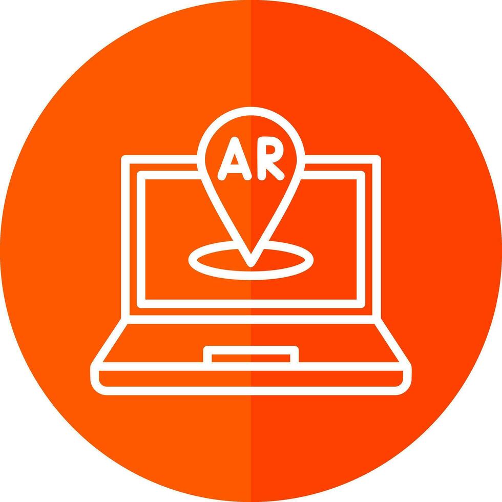 AR Navigation Vector Icon Design