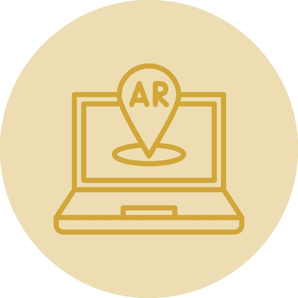 AR Navigation Vector Icon Design