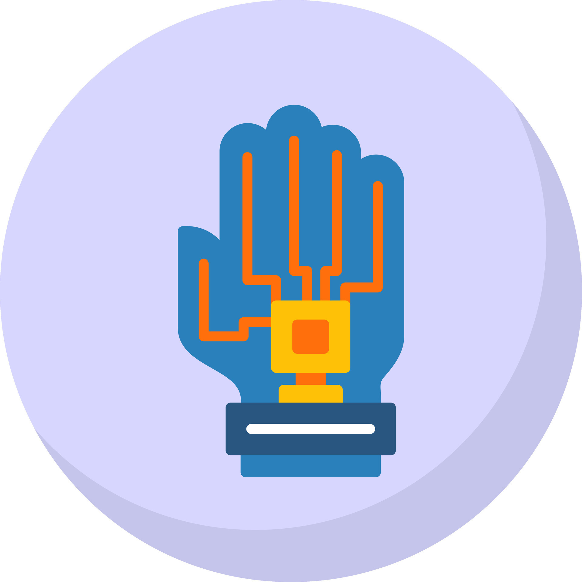 Haptic Feedback Glove Vector Icon Design 31414431 Vector Art at Vecteezy