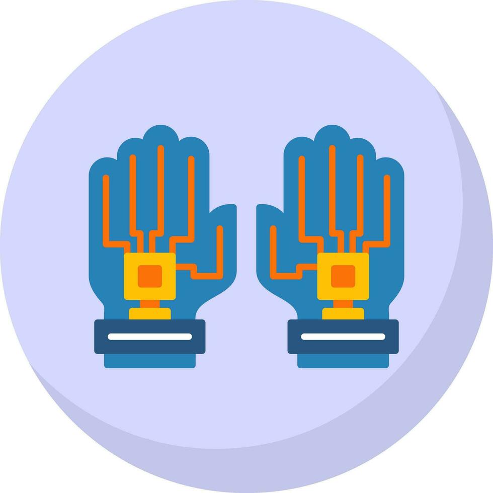 Data Glove Vector Icon Design