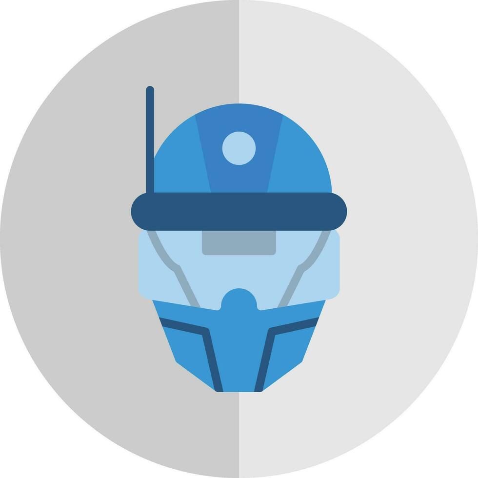 Cyberspace Helmet Vector Icon Design